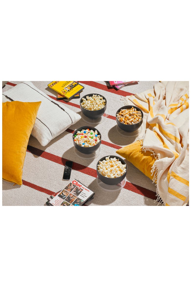 Personal Popcorn Popper Microwave Bowl, Alternate, color, CHARCOAL