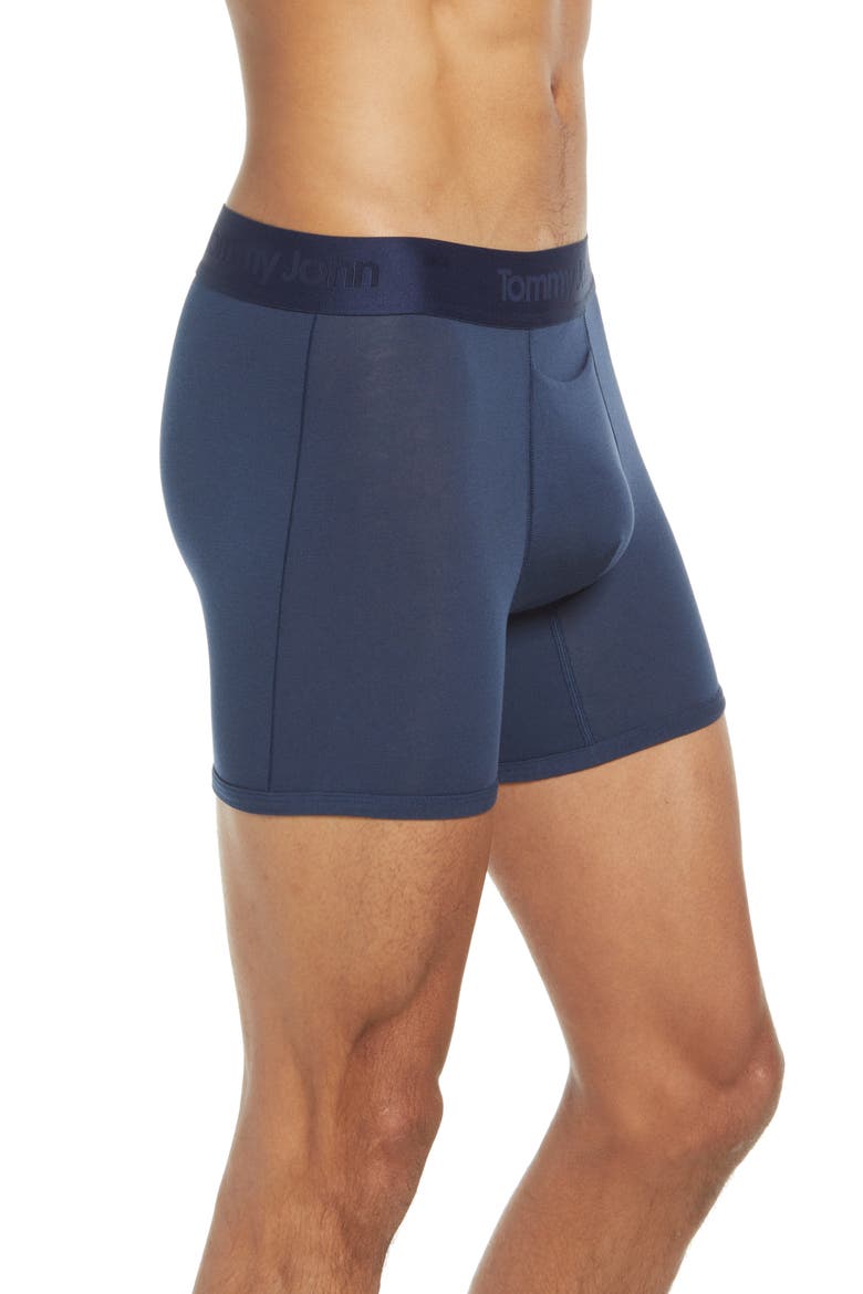 Second Skin 4-Inch Boxer Briefs, Alternate, color, DRESS BLUES