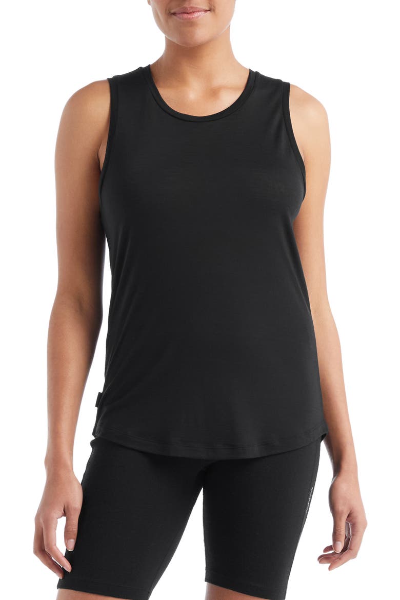 Cool-Lite™ Sphere II Tank Top, Main, color, BLACK