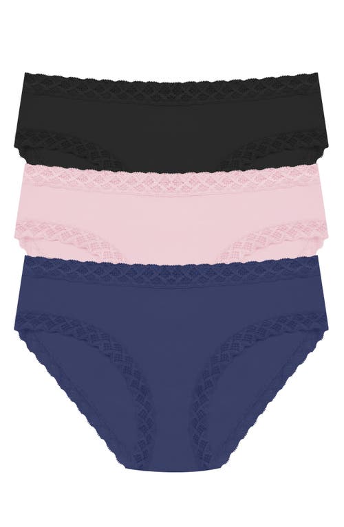 Natori Bliss Cotton Girl Brief 3-pack In Multi