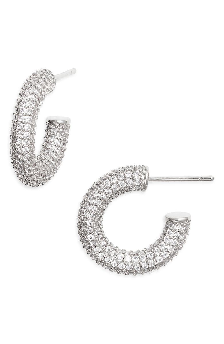 Child of Wild Starlight Hoop Earrings, Main, color, Silver