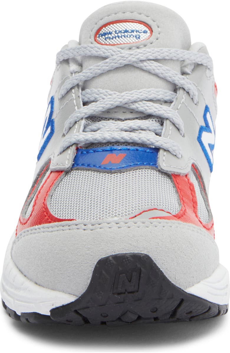 New Balance Kids' 2002R Sneaker, Alternate, color, Raincloud/ True Red