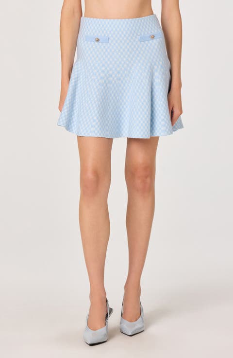 Malvie Plaid Sweater Skirt