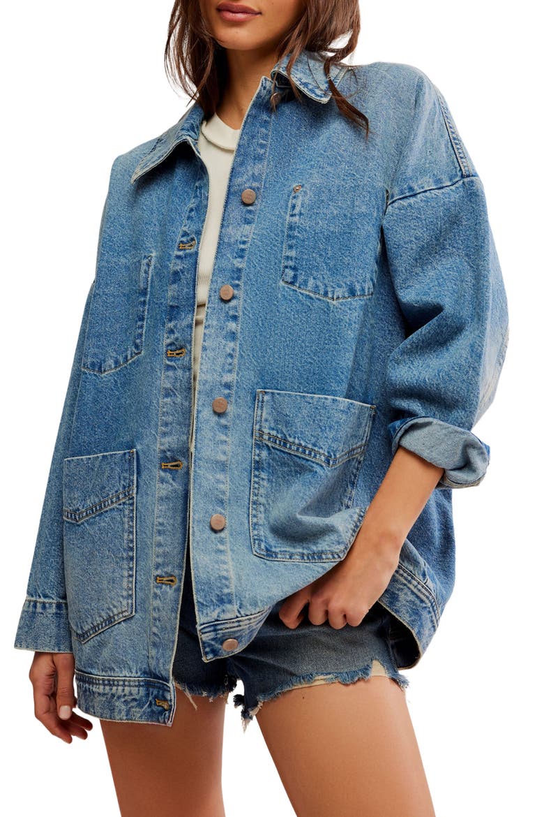Avery Denim Chore Jacket, Main, color, GOT THE BLUES