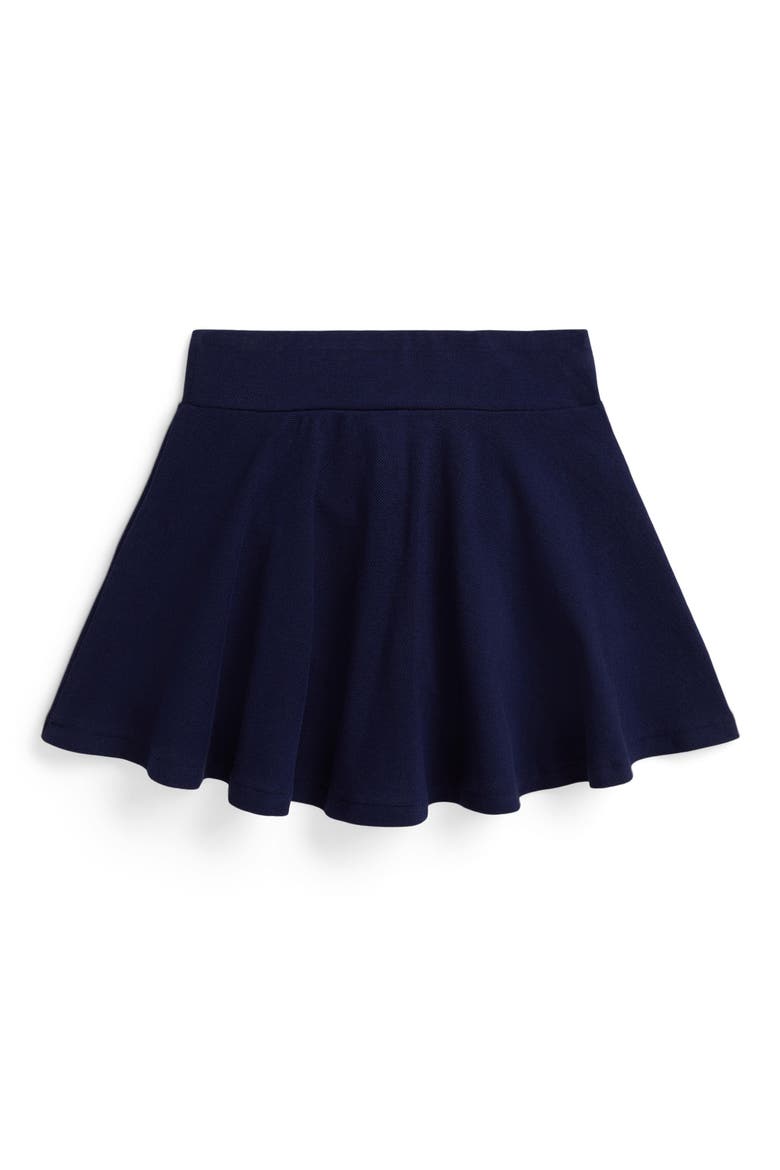Stretch Cotton Mesh Tennis Skort, Alternate, color, REFINED NAVY