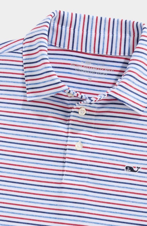 Vineyard Vines Kids' Stripe Sankaty Performance Polo