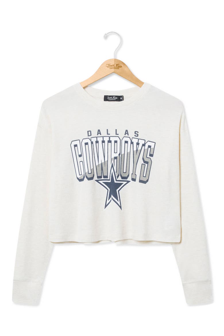 Dallas Cowboys Graphic Thermal Crop T-shirt, Main, color, OATMEAL
