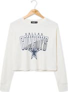 Junk Food Dallas Cowboys Graphic Thermal Crop T-shirt