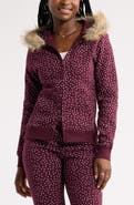 BP. Slim Fit Faux Fur Trim Zip Hoodie
