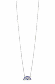Sterling Forever Shades of Rainbow Cubic Zirconia Pendant Necklace