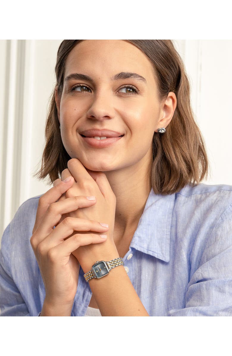 Olivia Burton Mini Grosvenor Bracelet Watch, 20mm, Alternate, color, Blue