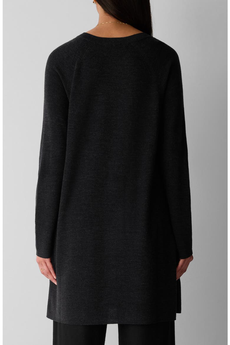 Merino Wool Crewneck Sweater, Alternate, color, CHARCOAL