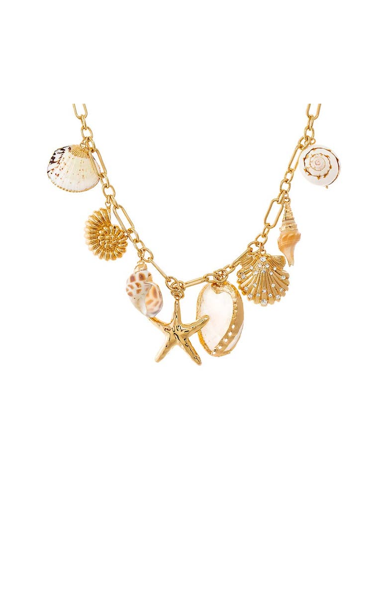 BY ADINA EDEN Ocean Treasures Link Necklace, Main, color, Gold