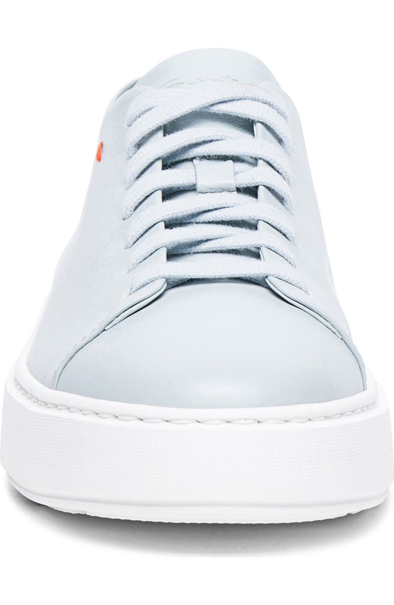 Santoni Fuzz Leather Sneaker, Alternate, color,