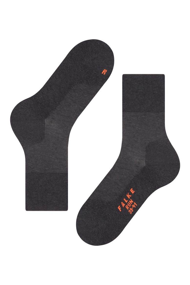 Gender Inclusive Run Crew Socks, Main, color, DARK GREY