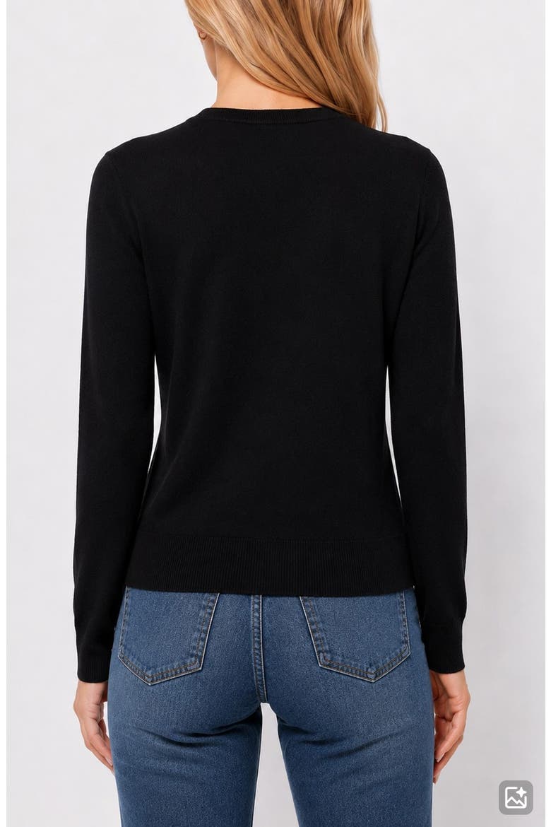 Lightweight Garden Cardigan, Alternate, color, BLACK