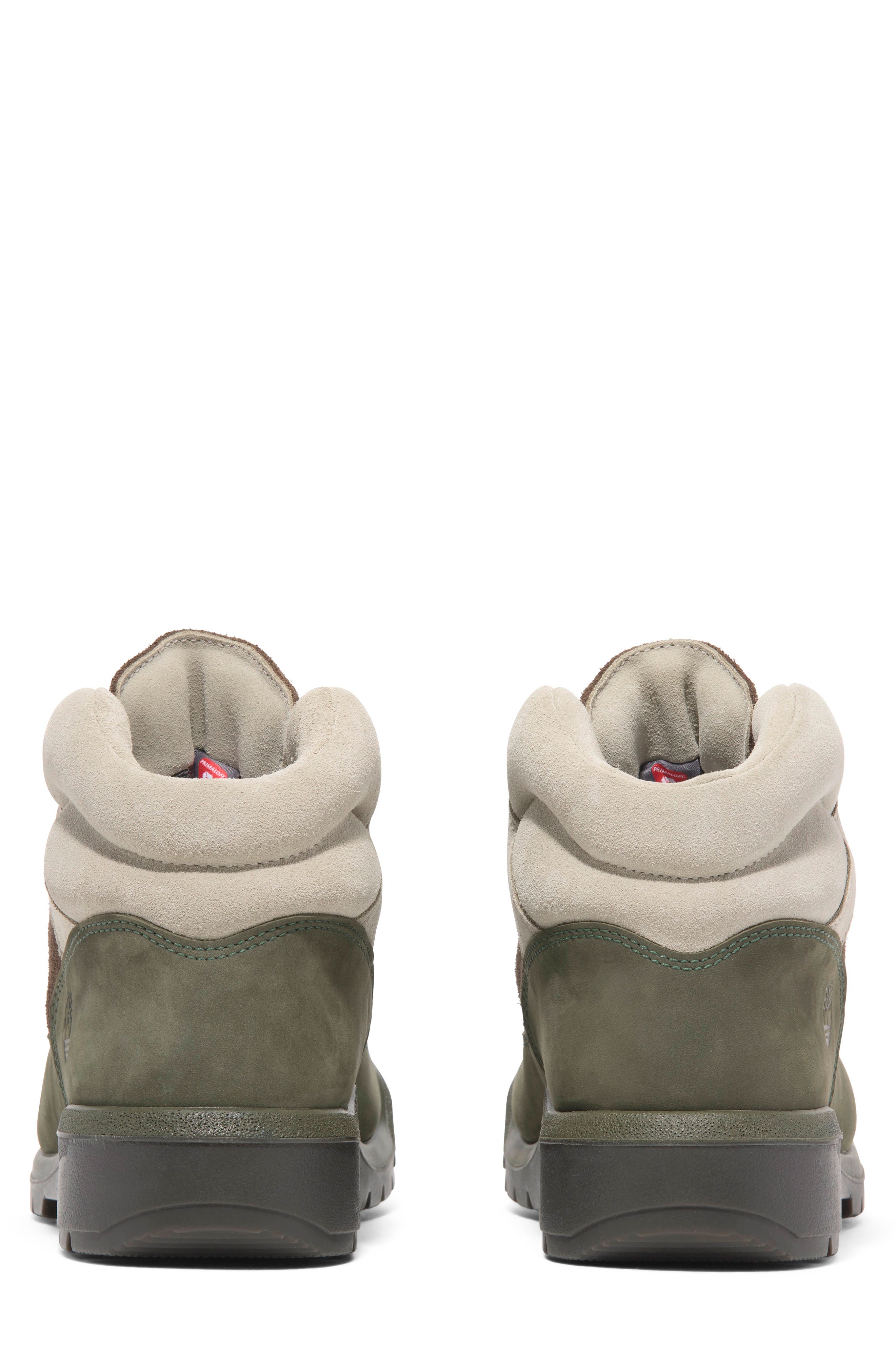 Timberland FIELD BOOT MID LACE UP WATERPR, Alternate, color, Dark Green Nubuck