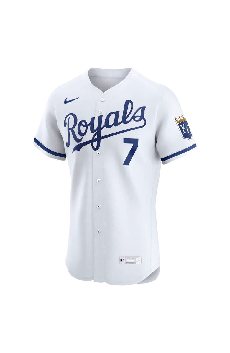 Nike Men's Nike Bobby Witt Jr. White Kansas City Royals Home Elite Jersey, Alternate, color, White