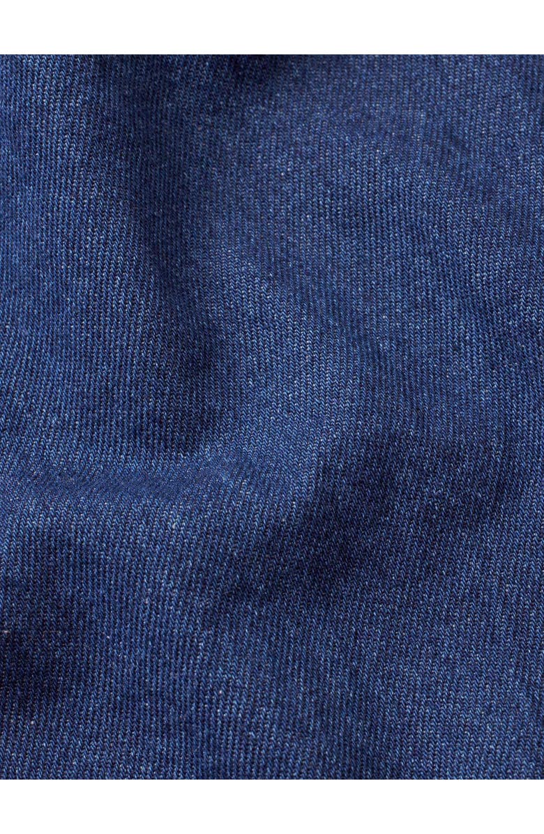 Masai Copenhagen Long Sleeve V-Neck Denim Midi Dress, Alternate, color, Dark Denim