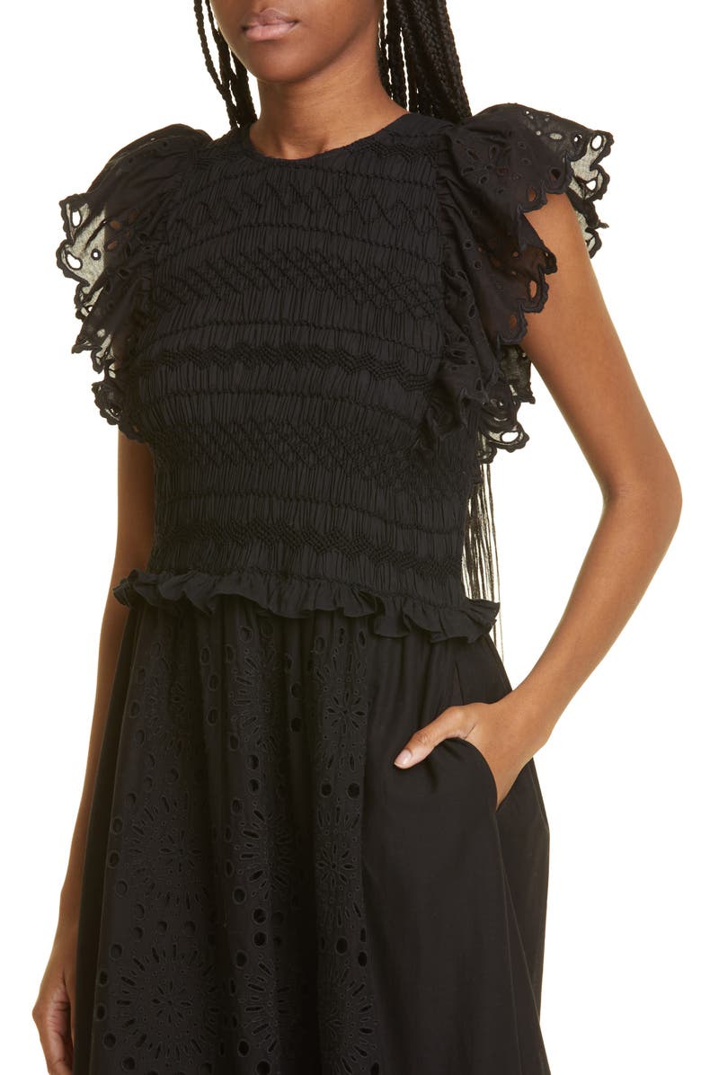 Sea Addie Cotton Eyelet Dress, Alternate, color, 