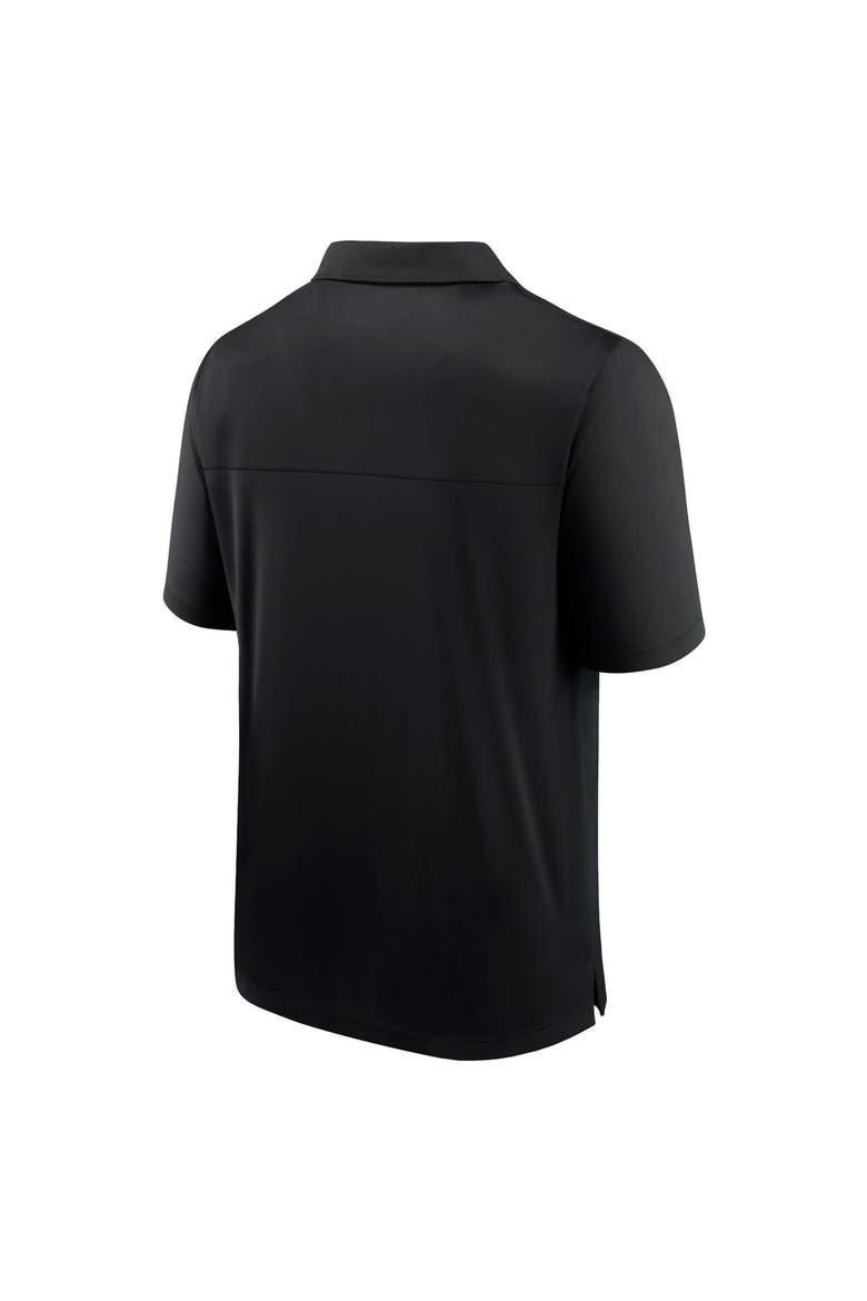 Men's Fanatics Branded  Black Vegas Golden Knights Left Side Block Polo, Alternate, color, Black