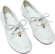 maje Leather Boat Shoes