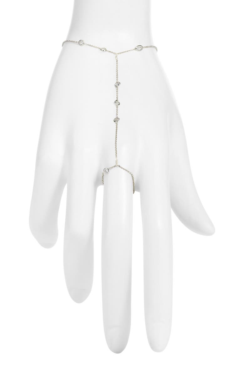 VIDAKUSH Raindrop Hand Chain, Main, color, Silver