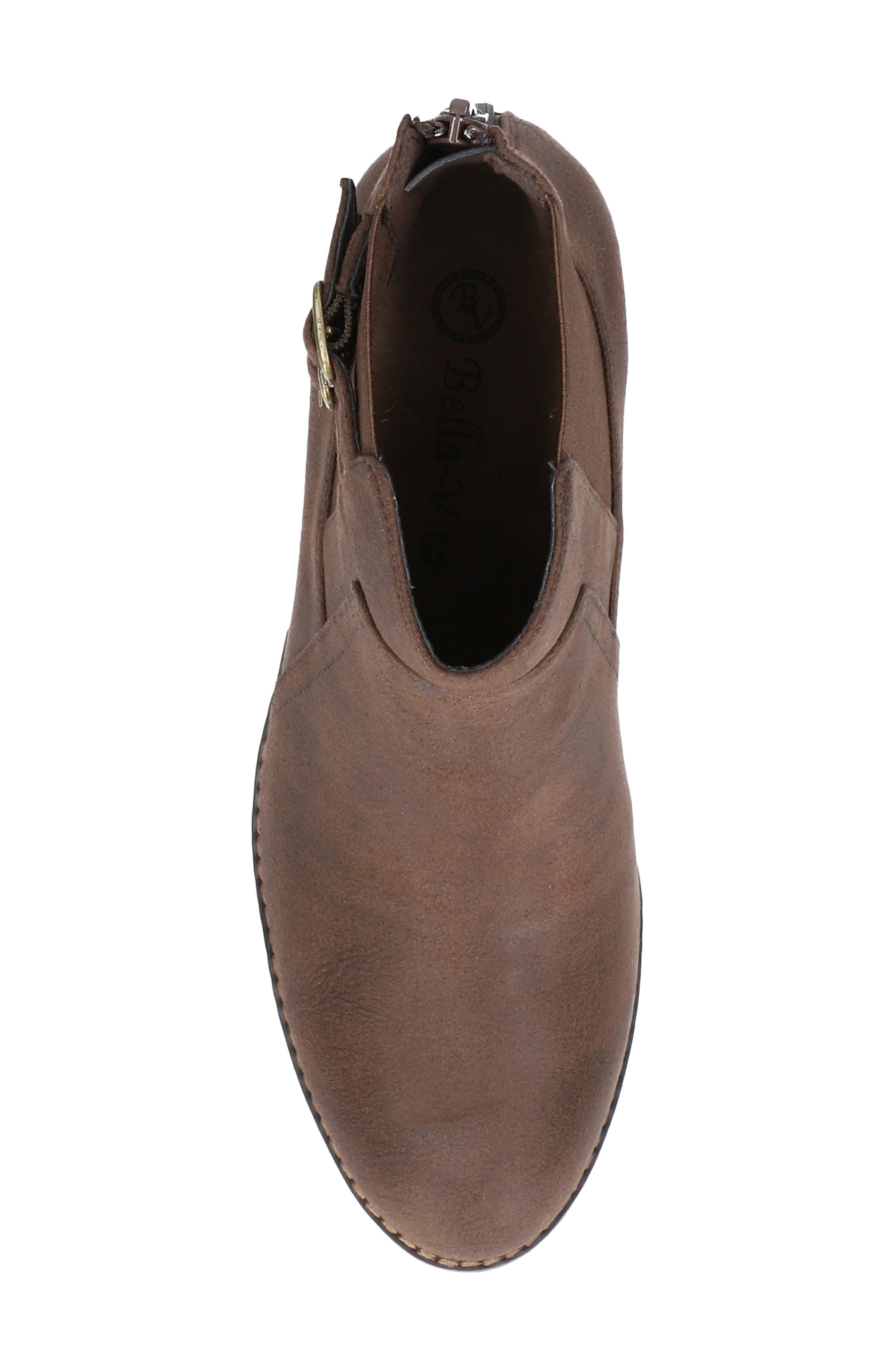Merilyn Bootie, Alternate, color, BROWN FAUX LEATHER