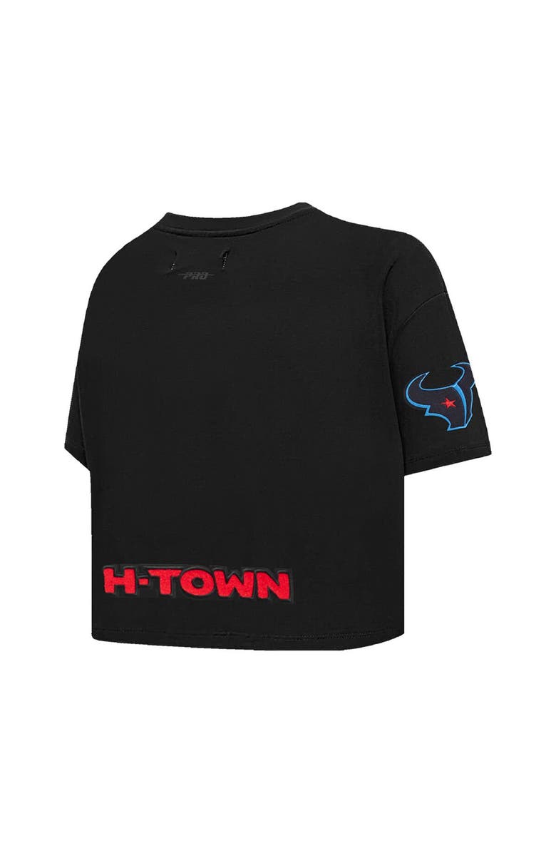 PRO STANDARD Women's Pro Standard C.J. Stroud Black Houston Texans Player Name & Number Cropped Boxy T-Shirt, Alternate, color, Black