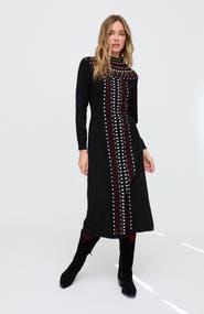 Raffya Jethro Geometric Printed Maxi Dress