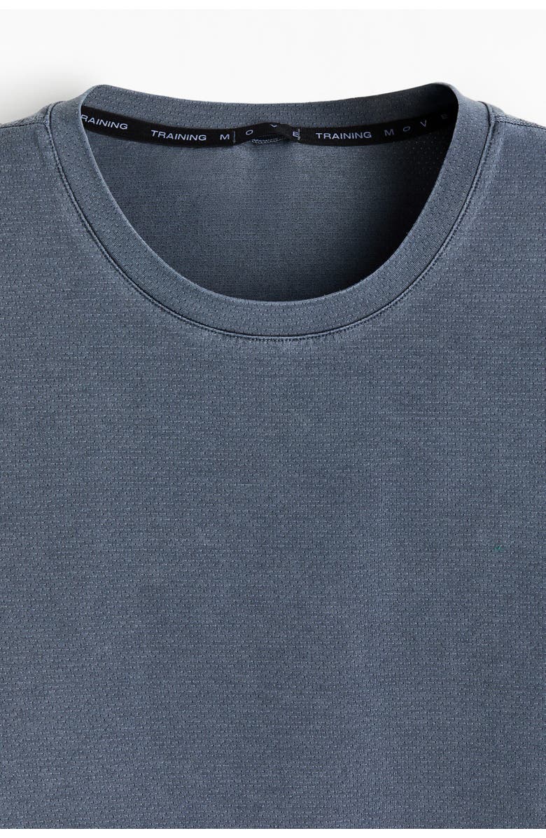 H&M Running T-shirt With Drymove, Alternate, color, Dusty Blue