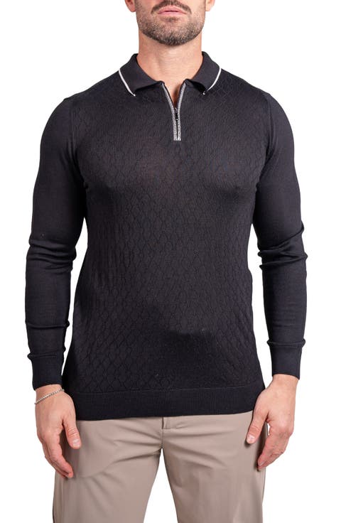 Knitted Passion Merino Wool Quarter Zip Sweater