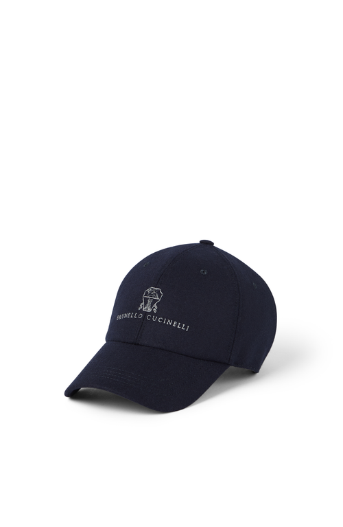 Brunello Cucinelli Baseball Cap With Logo In Blue