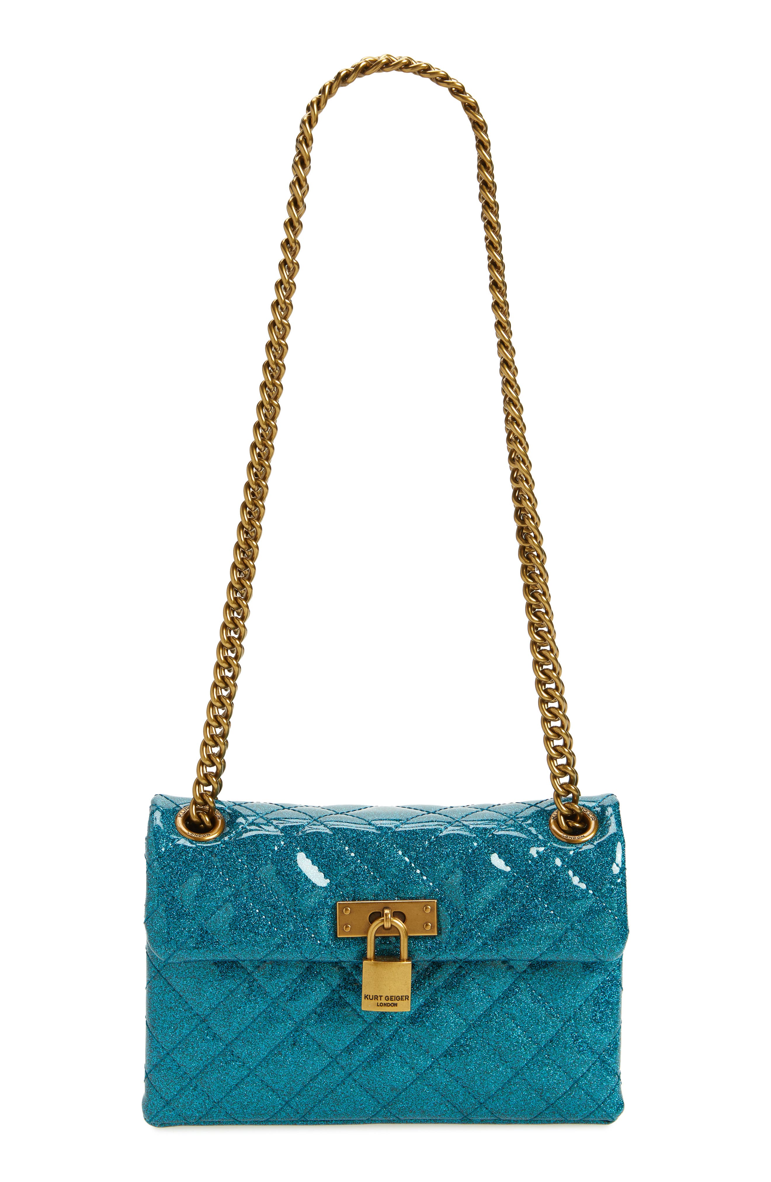 Kurt Geiger London Mini Brixton Glitter Shoulder Bag, Main, color, 