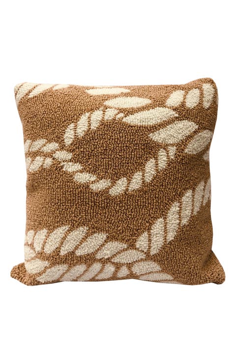 Twister Tan Indoor/Outdoor Throw Pillow
