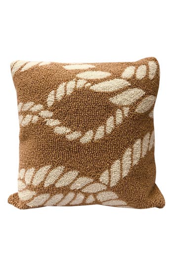 R16 Home Twister Tan Indoor/outdoor Throw Pillow In Tan White
