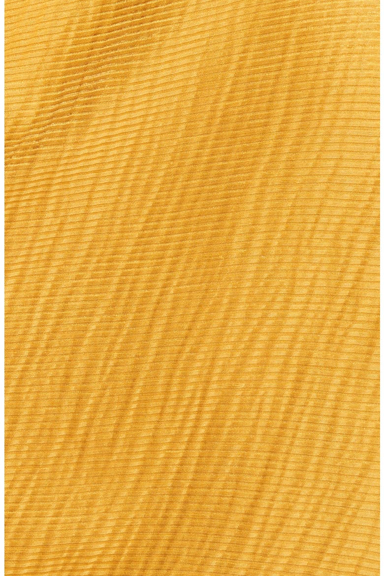 Phacelia Asymmetrical Silk & Linen Bow Sleeve Top, Alternate, color, MARIGOLD