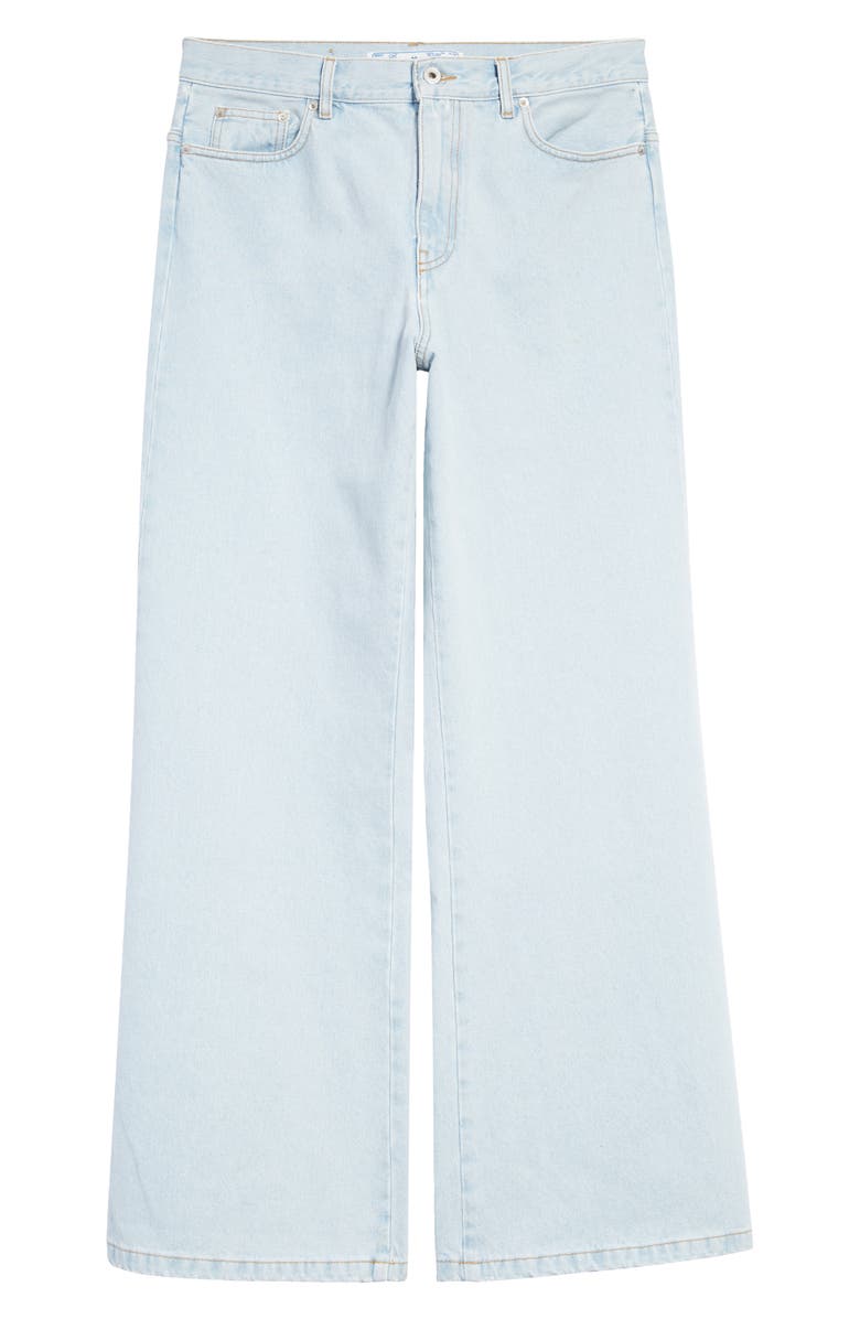 Off-White x Sal Barbier Gender Inclusive Diag Extra Baggy Wide Leg Jeans, Alternate, color,