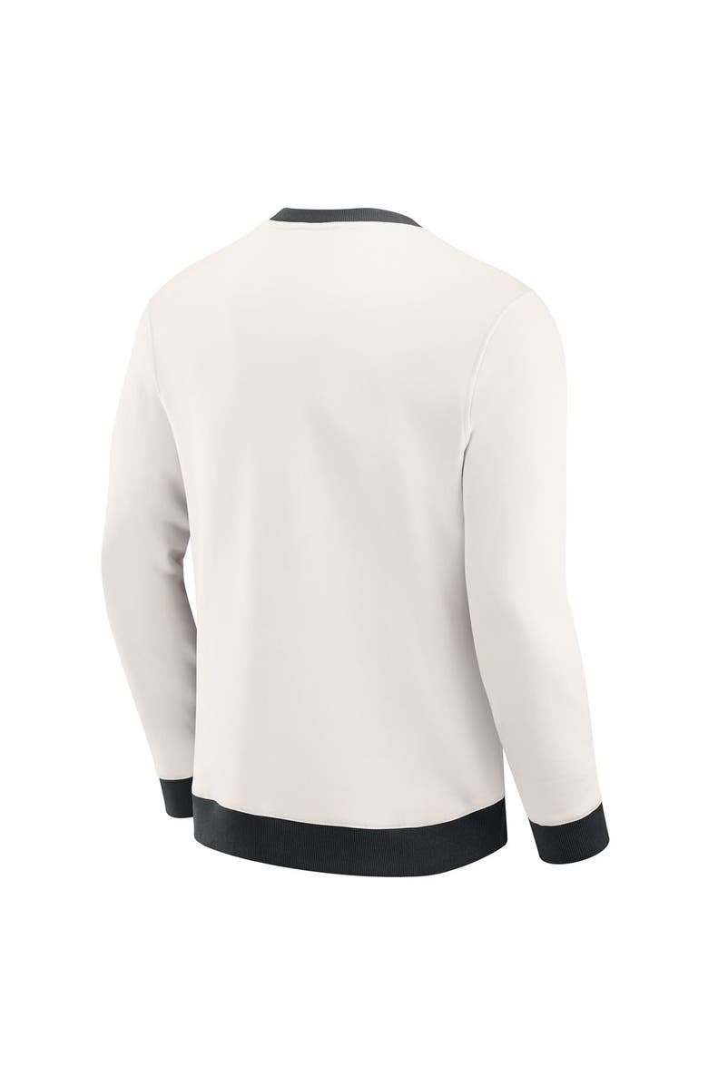 Darius Rucker Collection by Fanatics Men's Darius Rucker Collection by Fanatics  Cream Las Vegas Raiders Colorblock Pullover Sweatshirt, Alternate, color, 