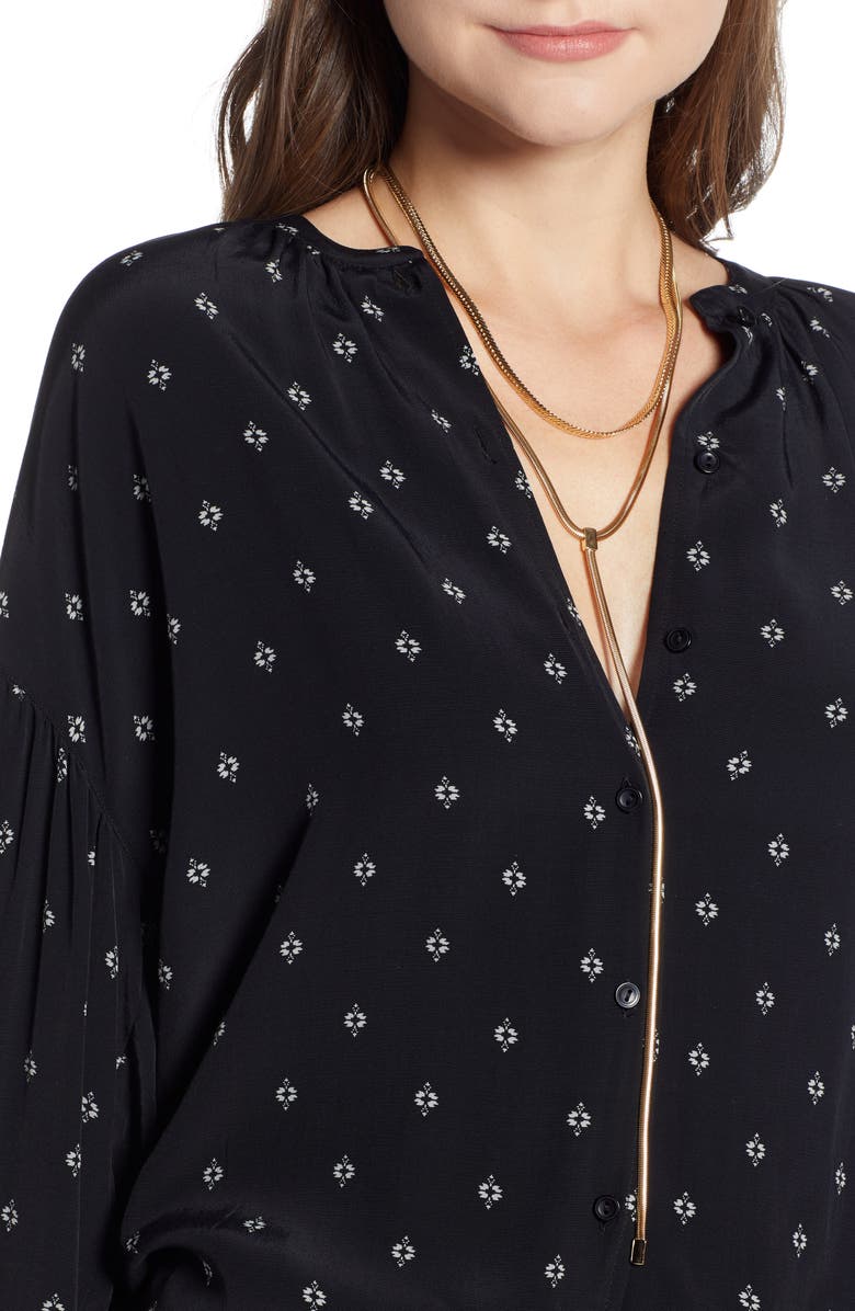 Something Navy Easy Volume Top, Alternate, color,