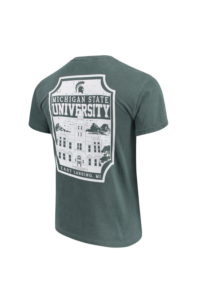 IMAGE ONE Men's Green Michigan State Spartans Comfort Colors Campus Icon T-Shirt, Alternate, color, 