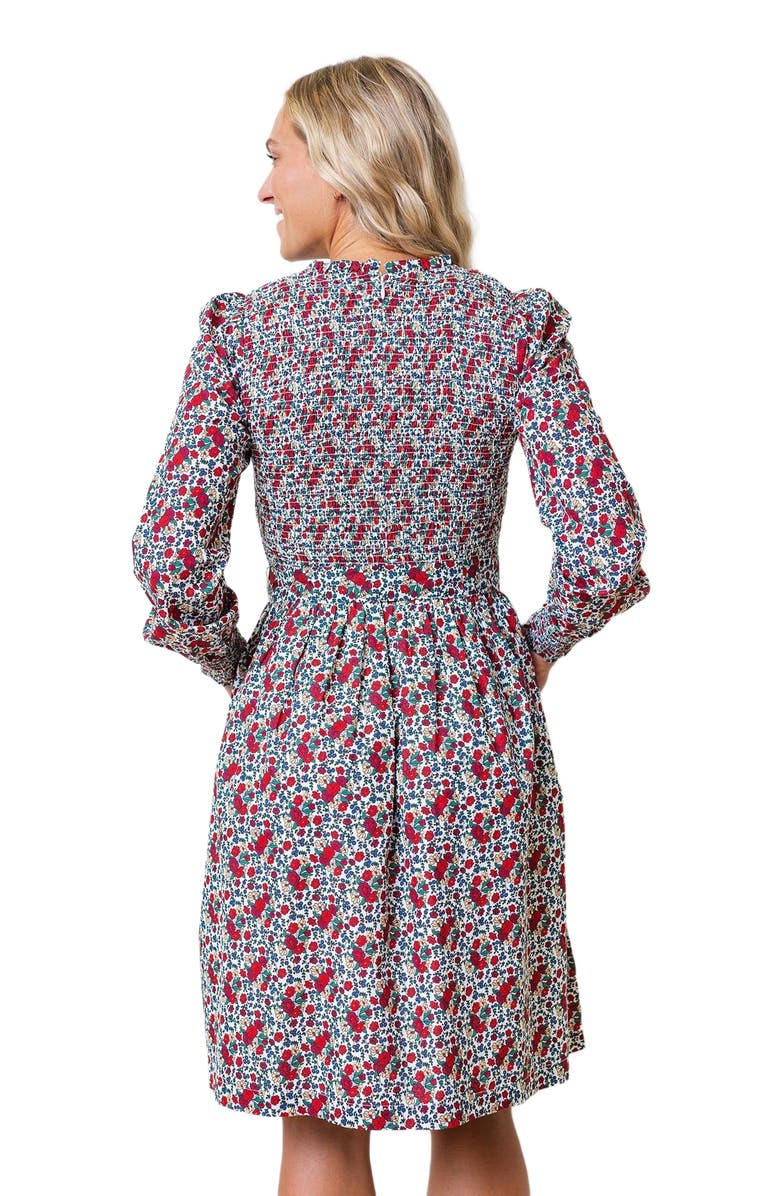 Hope & Henry Women's Organic Smocked Ruffle Collar Dress, Alternate, color, 