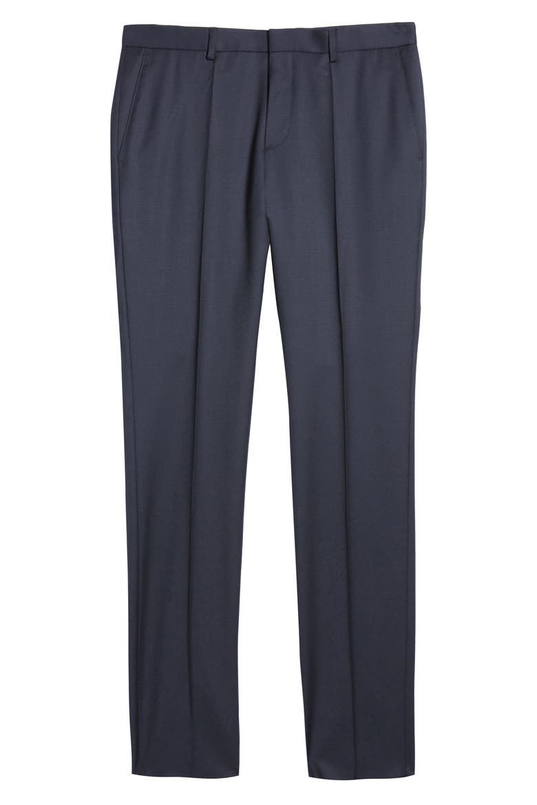 Genius Slim Fit Wool Suit Pants, Alternate, color, NAVY