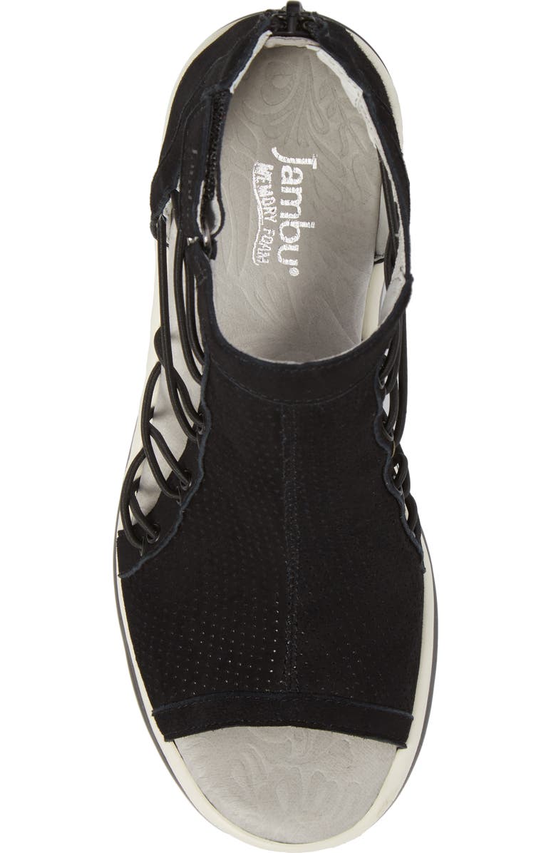 Jambu Naomi Perforated Wedge Sandal, Alternate, color,