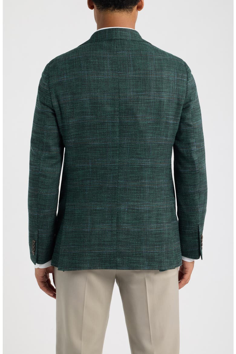 Midland Windowpane Sport Coat, Alternate, color, FOREST GREEN