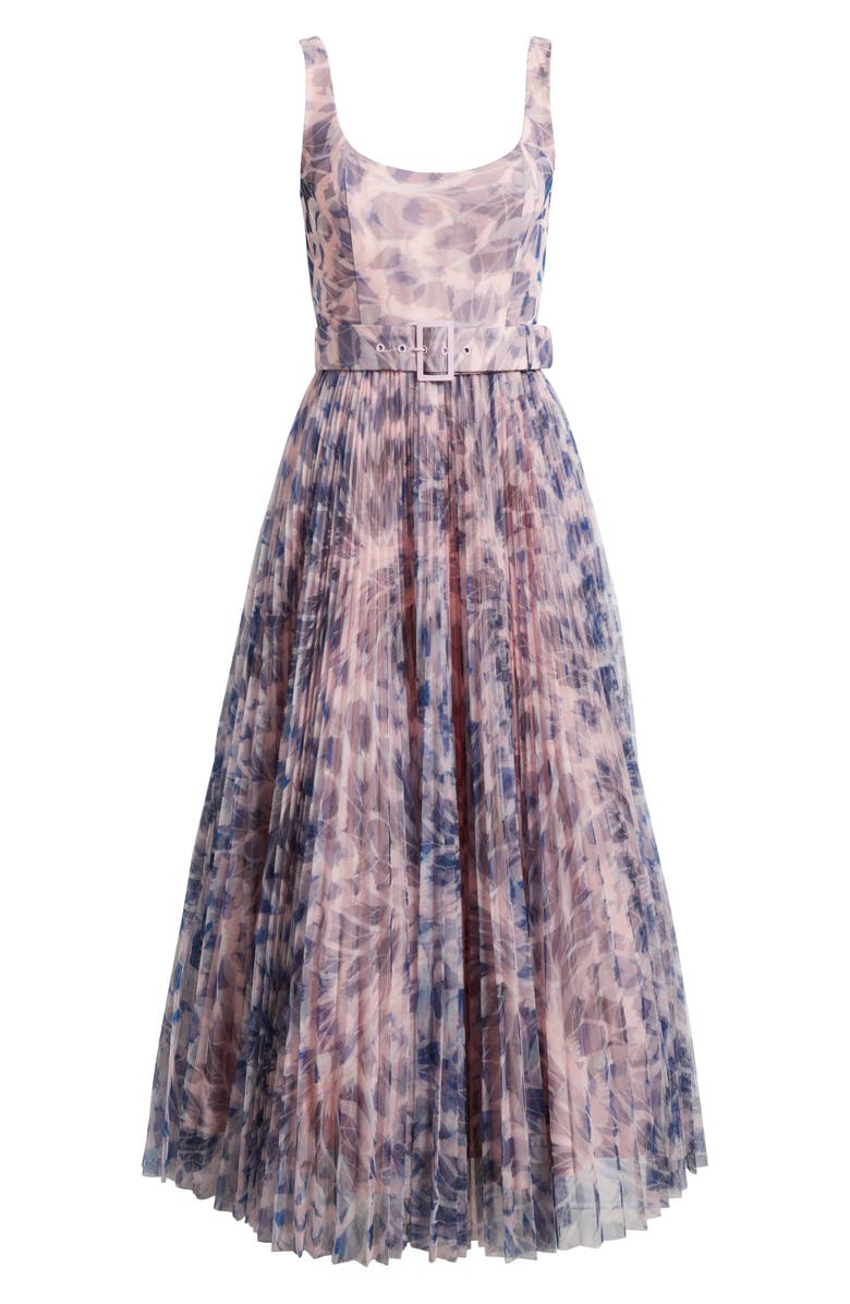 Hutch Pleated Sleeveless Fit & Flare Cocktail Dress, Alternate, color, Navy/ Pink