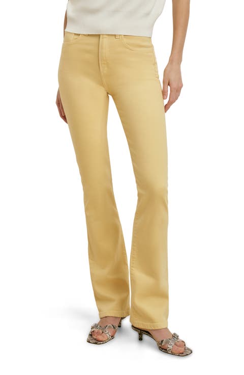 The Valentina Super High Waist Straight Leg Jeans (Golden)