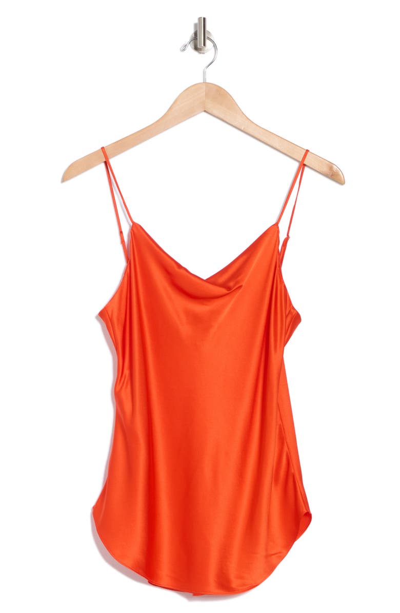 Cinq à Sept Marta Silk Camisole, Alternate, color, Deep Tangelo