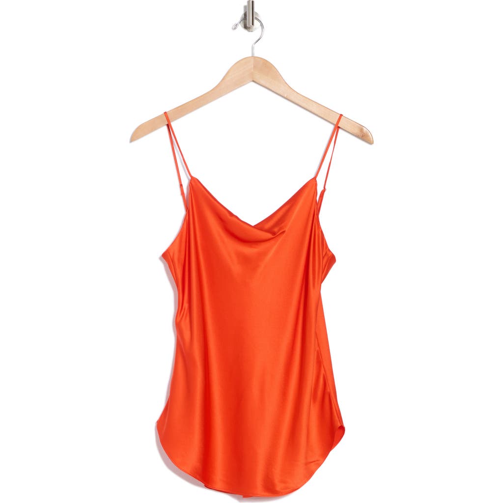 Cinq À Sept Marta Silk Camisole In Deep Tangelo