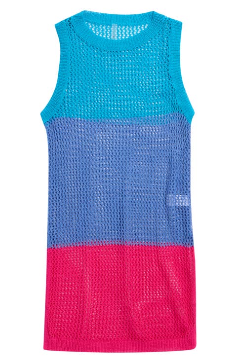 Kids' Open Knit Cover-Up Dress (Big Kid)